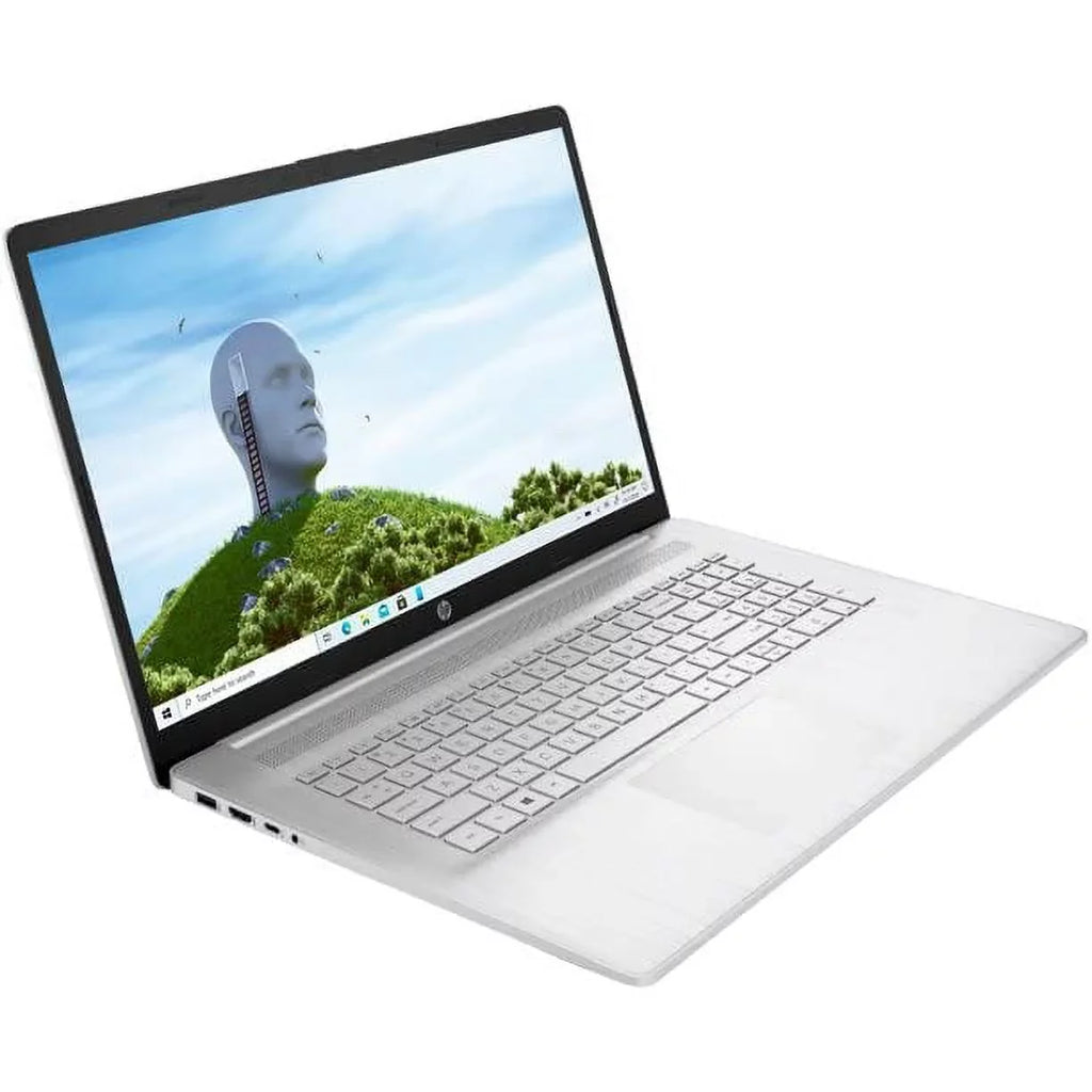 2023 17.3'' FHD IPS Laptop PC 4- i5-1135G7 Iris Xe Graphics 12GB DDR4 256GB NVMe SSD HDMI WiFi AC BT4.2 USB-C Backlit Keyboard Webcam Natural Silver Windows 10 Pro w/RE 32GB USB - Exclusive Design