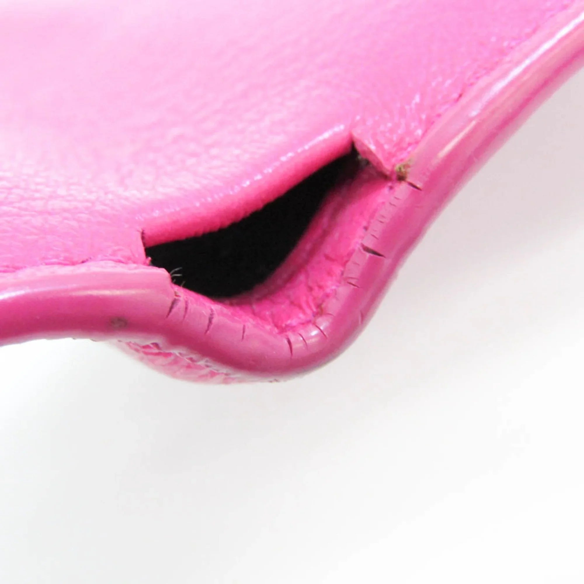 Stylish Pre-Owned Balenciaga Papier Mini Wallet 391446 Women's Leather Wallet (tri-fold) Pink (Good)