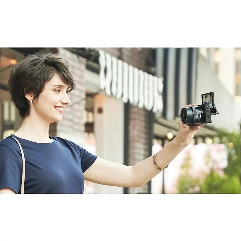 Sony Alpha ï¿½ï¿½6100 24.2 Megapixel Mirrorless Camera Body Only, Black