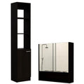 Home Square 2-Piece Set with Medicine Cabinet & 63" One Door Linen Cabinet - Exclusive Design