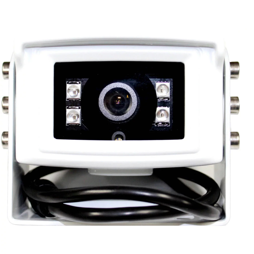 Stylish BOYO VTB301MA White Marine Bracket Camera with Built-in Mic and Night Vision