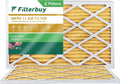 Filterbuy 12x30x1 MERV 11 Pleated HVAC AC Furnace Air Filters (2-Pack)