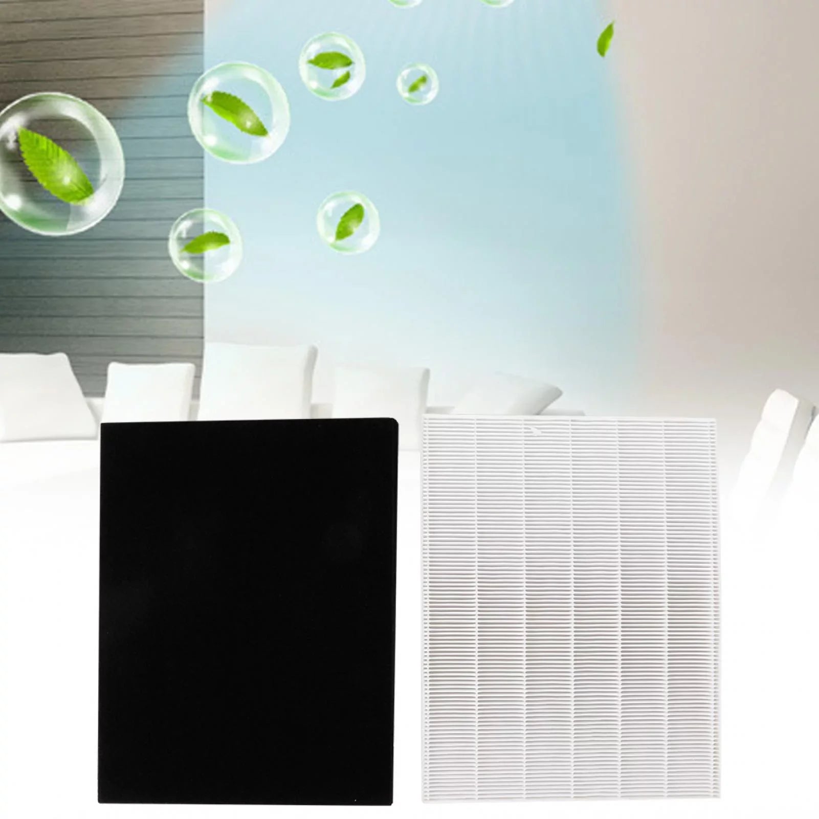 Stylish Tarente High Efficiency Particulate Air Purifier HEPA Filter Replacement Filter + Activated Carbon Cott