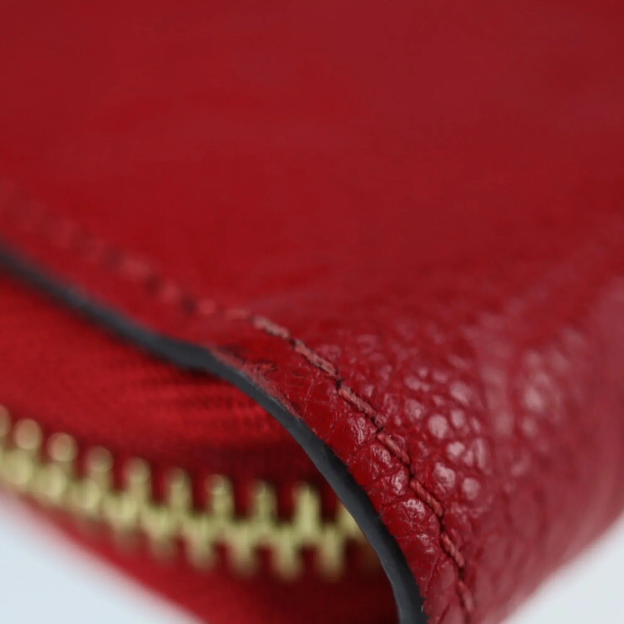 Pre-Owned LOUIS VUITTON Louis Vuitton Zippy Wallet Long M60737 Monogram Implant Cerise Zip Around Round Zipper (Good)