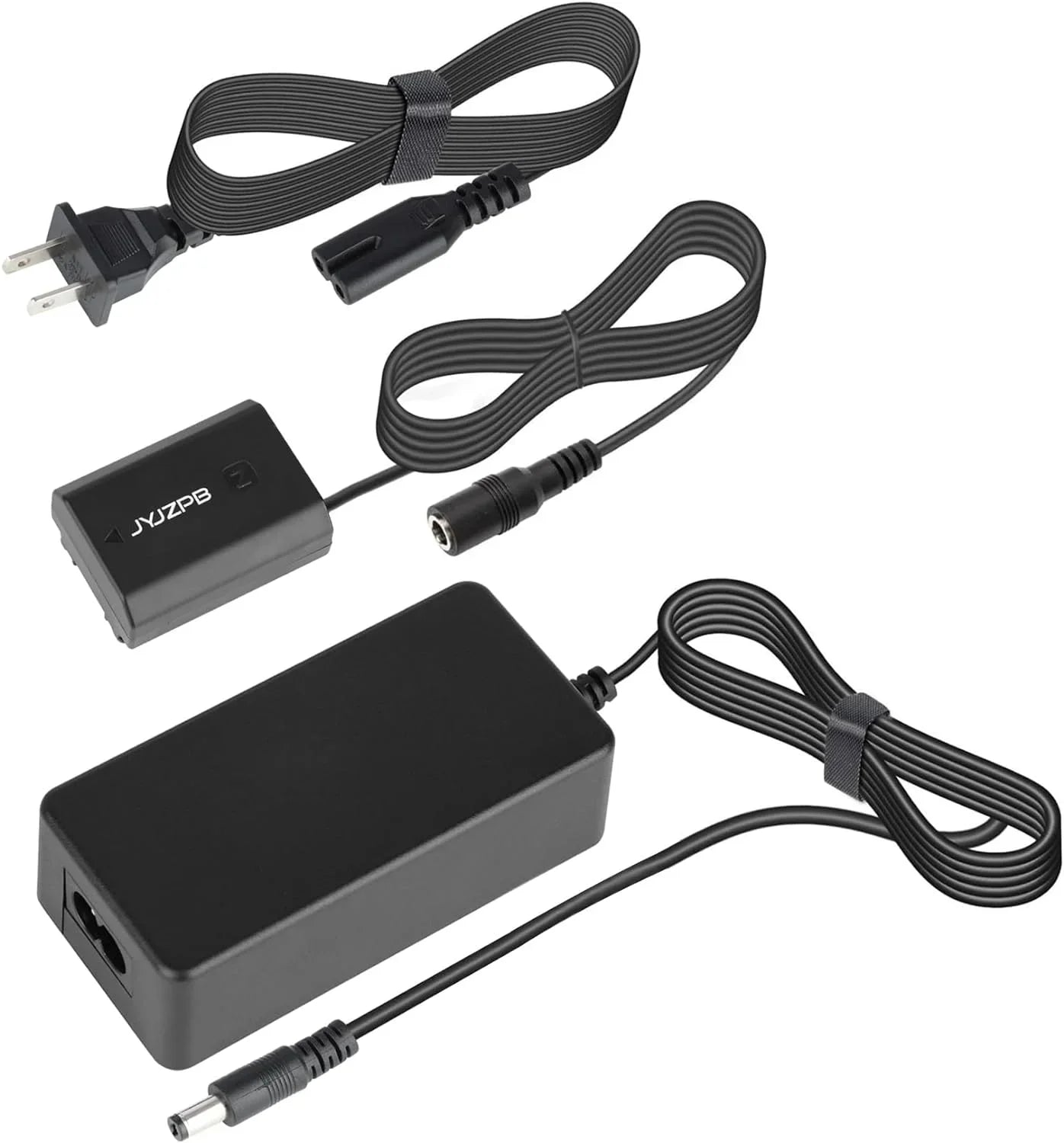 JYJZPB NP-FZ100 Dummy y AC Power Adapter Fit for Sony A7III A7IV Alpha 1 A7C FX3 FX30 A7R3 A7R III A7R V A7R IV - Exclusive Design