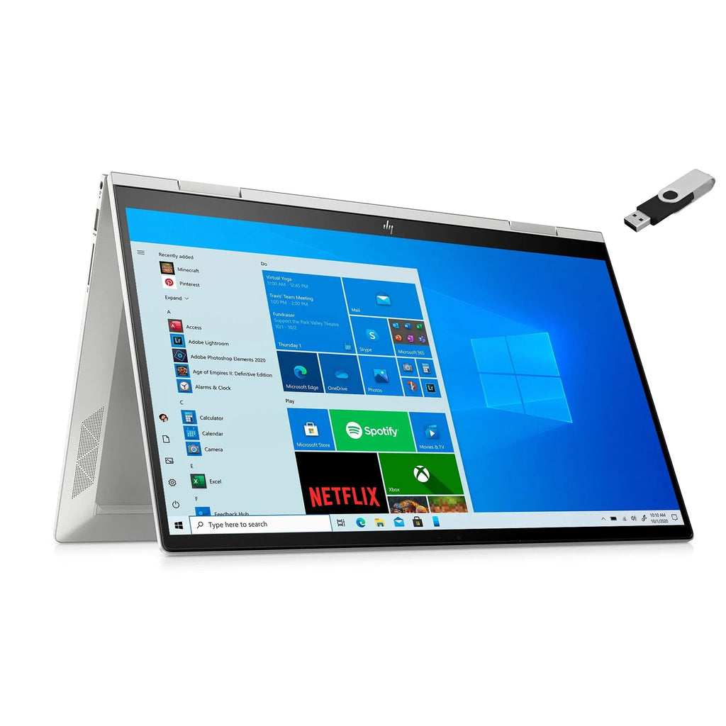 Stylish 2021 Envy 2-in-1 Laptop 15.6 inch FHD Touchscreen 11th Gen i5-1135G7 Iris Xe Graphics 16GB DDR4 1TB NVMe SSD WI-FI 6 Win 10 Home Fingerprint Backlit Keyboard w/ 32GB USB