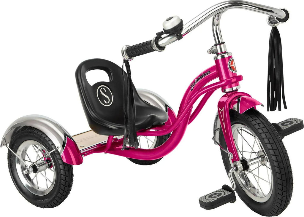 Schwinn Roadster Classic Tricycle, 12 in. Front Wheel, Ages 2 - 4, Pink - Exclusive Design