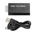 5-Packs PS2 to HDMI Converter Adapter HDMI HD Video Audio Output + USB Power Cable - Exclusive Design